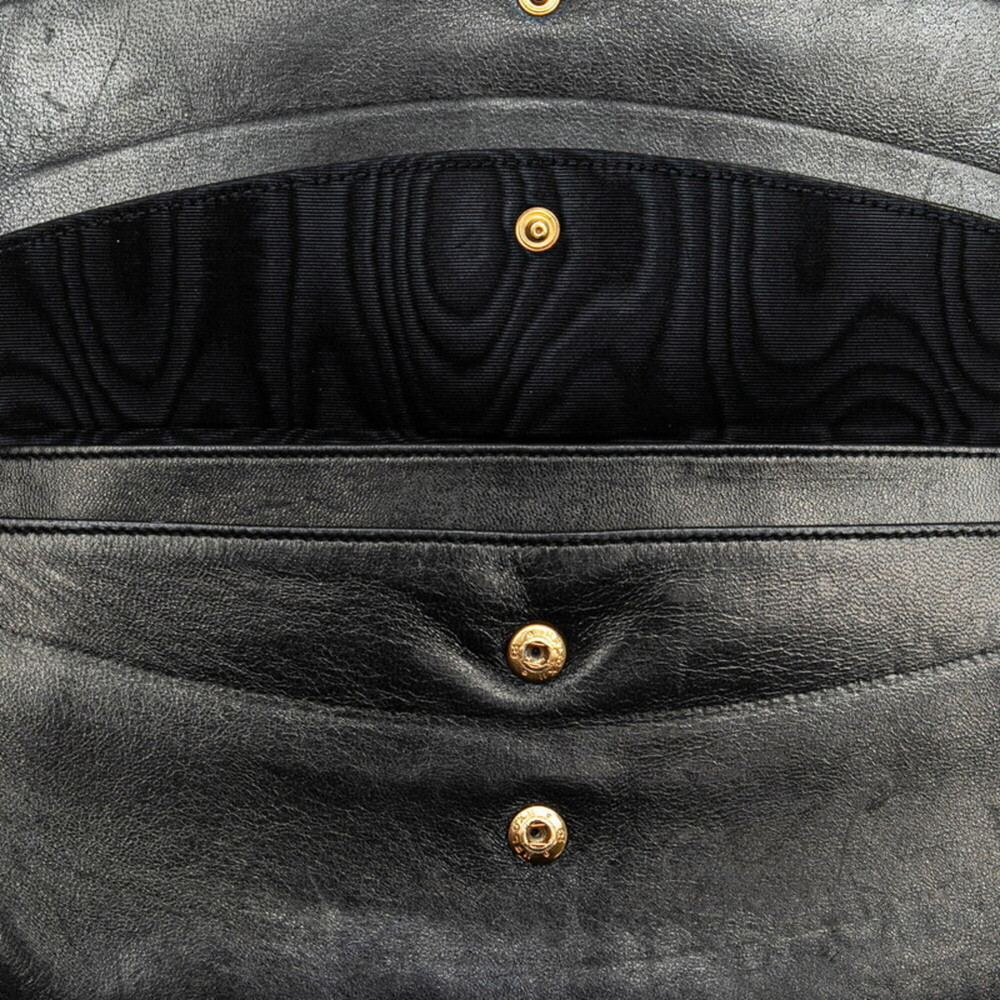 CHANEL Black Leather Logo Wallet - Picture 5 of 10